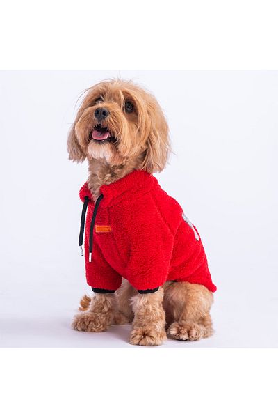 Pawstar Red Just Dog Sweati Dog Clothes Cat Clothes