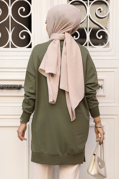 Neva Style Χακί Hijab Tunic 30644HK