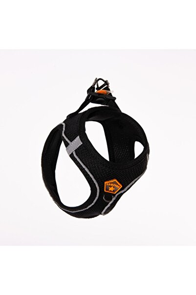 Pawstar Siyah Air-mesh Göğüs Tasması Kedi Köpek Göğüs Tasması