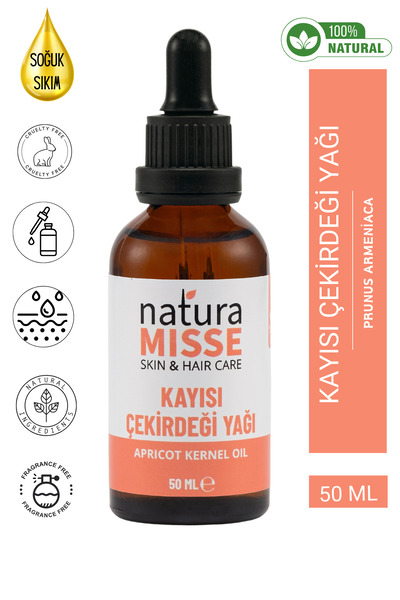 NaturaMisse Kayısı Çekirdeği Yağı 50 ml Soğuk Sıkım