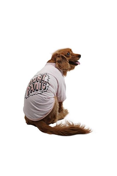 Pawstar Pink Don't Panic Sweat Cat Dog Sweat Cat Dog Outfit