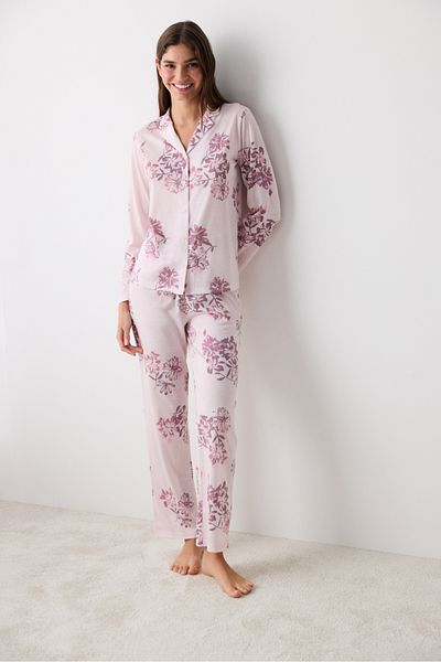 Penti Naya Pink Shirt Pants Pajama Set