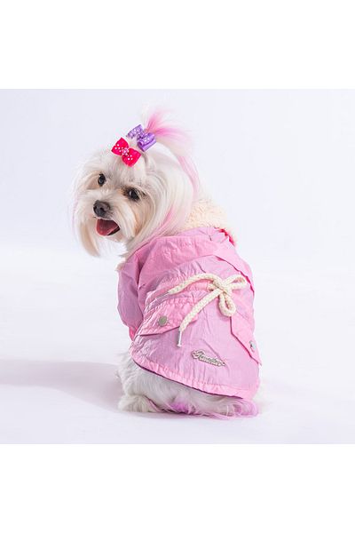 Pawstar Pink Brillante Dog Coat Dog Raincoat Dog Apparel Dog Dress