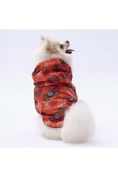 Pettrend Spider Dog Coat Dog Apparel Dog Raincoat (Little- Big Breeds)