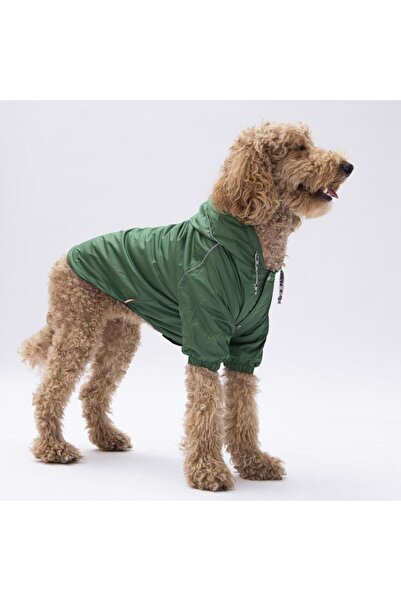 Pawstar Yeşil Pluvia Büyük Köpek Mont Büyük Irk Yağmurluk Köpek Kıyafeti