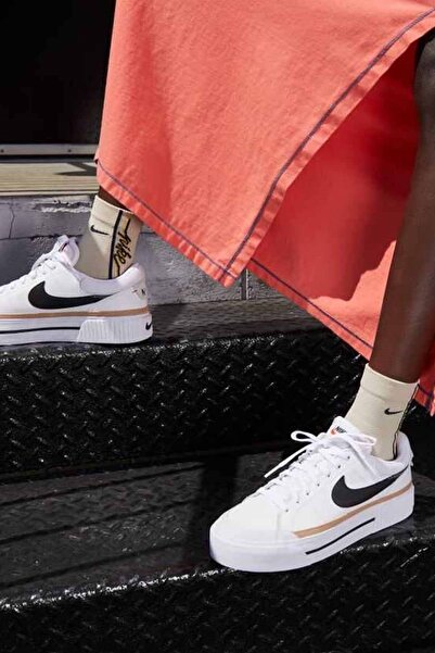Nike Court Legacy Lift Kadın Günlük Spor Ayakkabı DM7590-100-BEYAZ