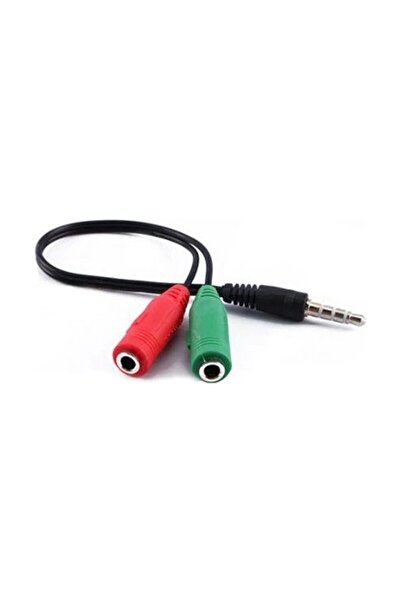 KEEPRO 3.5 mm kulaklık mikrofon ayırıcı birleştirici erkek dişi kablo