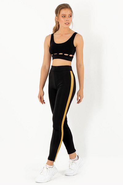 Doremi Active Sportive Thick Striped Leggings-878