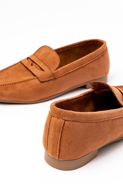 Aymood 302 Tan Suede Daily Women's Ballerinas