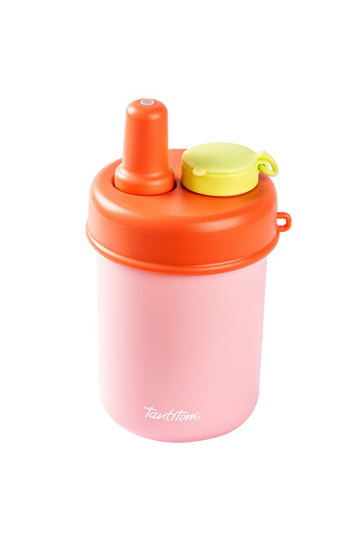 Tantitoni 025-01-PEMBE 2Sİ 1 ARADA KAPAKLI TERMOS BARDAK 480ML