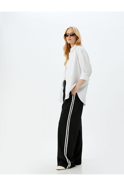Koton Pocketed Side Stripe Detailed Sweatpants
