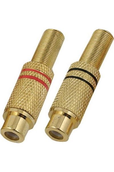 KEEPRO Gold RCA Female Jack Metal Female RCA Connector RCA Female Jack