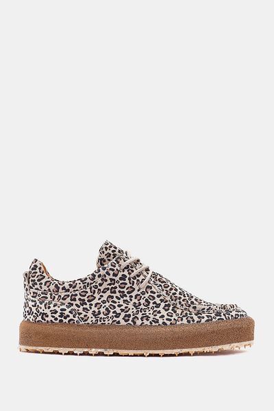 Bestyle Paris Women's Leopard Genuine Leather Sneaker