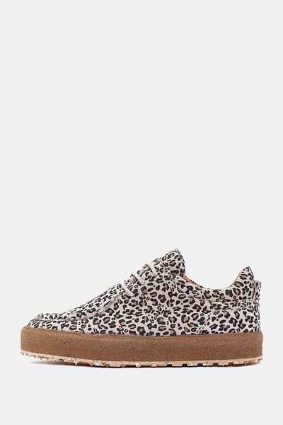 Bestyle Paris Women's Leopard Genuine Leather Sneaker