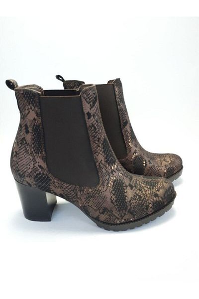 Mira Ayakkabı Size 37 Genuine Leather Copper Women's Boots Arras