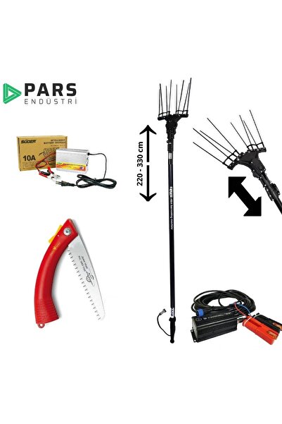 Pars Endüstri Pars Olive Premium Akülü Zeytin Hasat Makinası + Şarj Cihazi + Testere