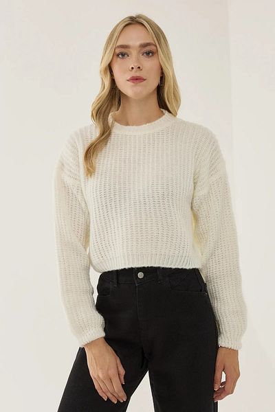 Hiccup Πλεκτό πουλόβερ με χαλαρή εφαρμογή Crew Neck