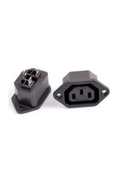 KEEPRO Female Power Socket C13 Female Power Socket Solder Type Female Power Socket C13 Chassis Type Power Socket