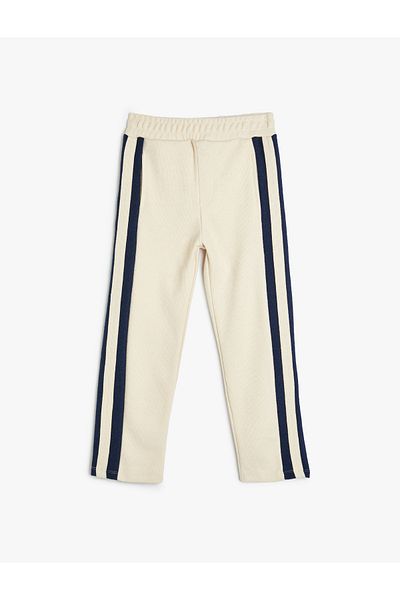 Koton Farbblockierende, bequem geschnittene Jogginghose – elastische Taille
