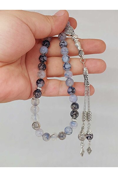 Yasamtohumu Agat Stone Tasbih 33 bucăți 8 mm (23570)
