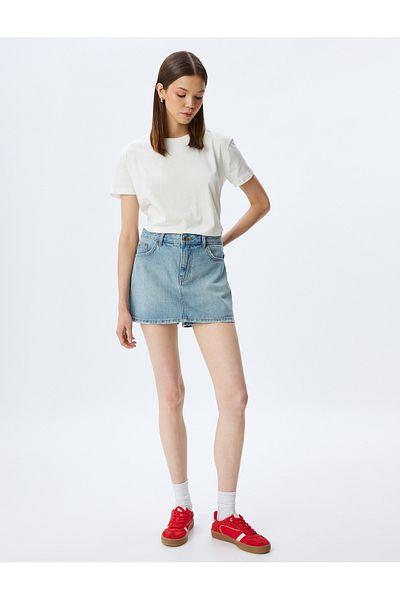 Koton Basic Crew Neck Short Sleeve Cotton T-Shirt