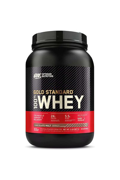 Optimum Nutrition Gold Standard 100% Whey Protein, Chocolate Malt, 2 LB