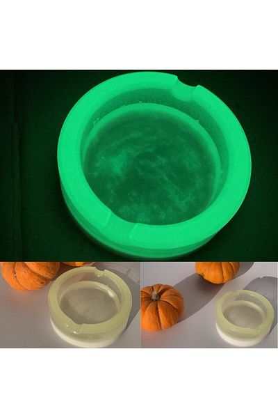 MISS GOLDEN White Green Neon Colored Highlighter Ash Tray - Epoxy Gift