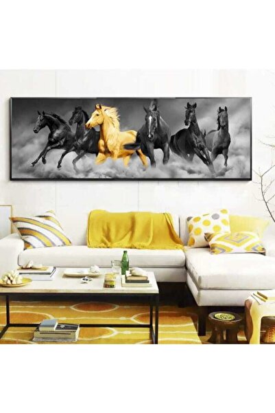 Dekoratif Horses Kanvas Tablo
