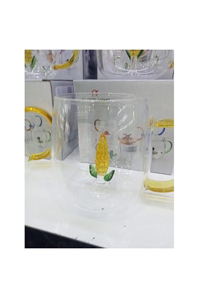 evimdeyokyok 3D Corn Figured Mug Cup