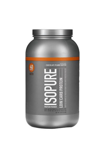 Nature's Best بروتين منخفض الكربوهيدرات من Isopure، بنكهة زبدة الفول السوداني والشوكولاتة، 3 رطل