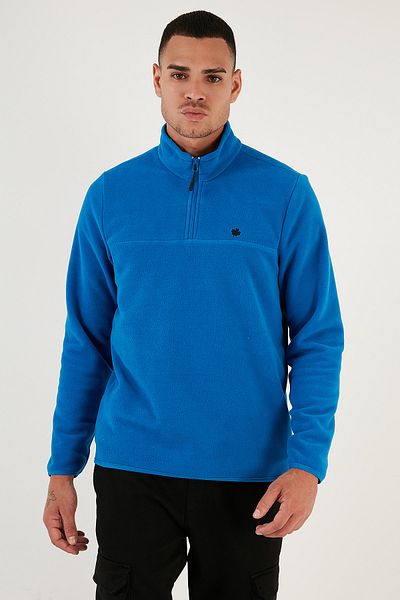 Buratti Ανδρικό Winter Fleece - Slim Fit, Anti-pilling, Bato Collar, Non-pilling 5906001