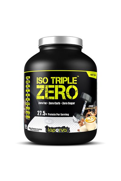 Laperva بروتين مصل اللبن Iso Triple Zero من الجيل التالي، كابتشينو، 4 رطل