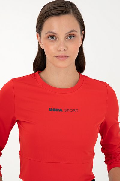 U.S. Polo Assn. Women's Red Crew Neck Sweatshirt 50291461 -Vr030