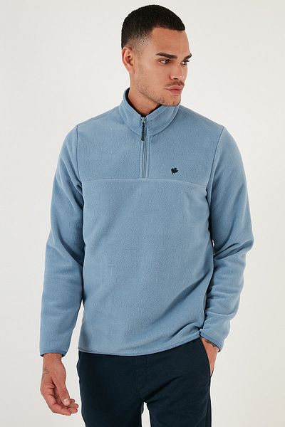 Buratti Ανδρικό Winter Fleece - Slim Fit, Anti-pilling, Bato Collar, Non-pilling 5906001