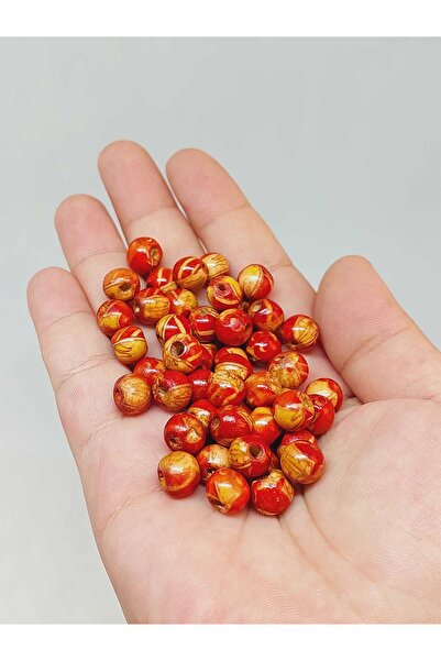 Yasamtohumu 8mm Sa deznom drvene perle - 50 kom (53302)