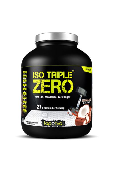 Laperva Iso Triple Zero Next Generation Whey Protein, Chocolate Coconut, 4 LB