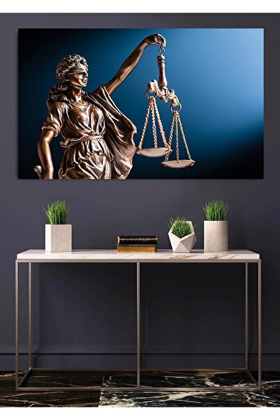 Şehzat Design ADALET TERAZİ ( HUKUK) KANVAS TABLO OFİS EV