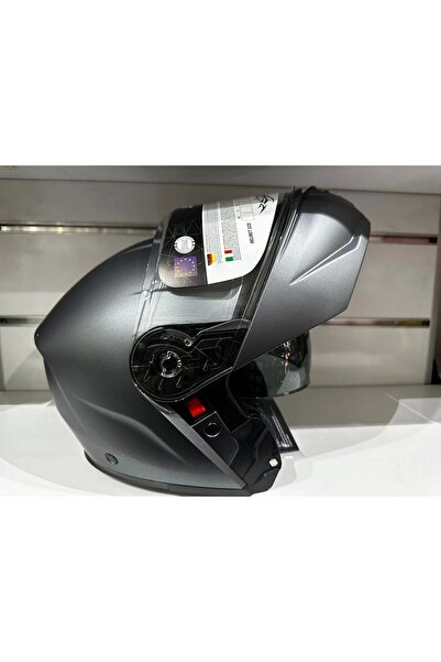 Sway KASK SW-917 ÇENE AÇILIR GÜNEŞ GÖZLÜKLÜ MAT TİTANYUM