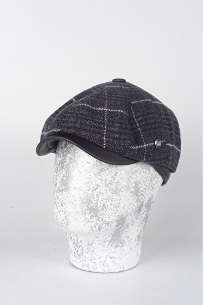 Armalı Şapka Зимова 8-шарова кашкетна шапка з натуральної овечої шкіри, модель Peaky Blinders, чоловіча