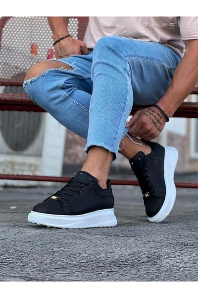 TB Terzi Bey Terzi Bey Tb501 Black Men's High Sole Shoes