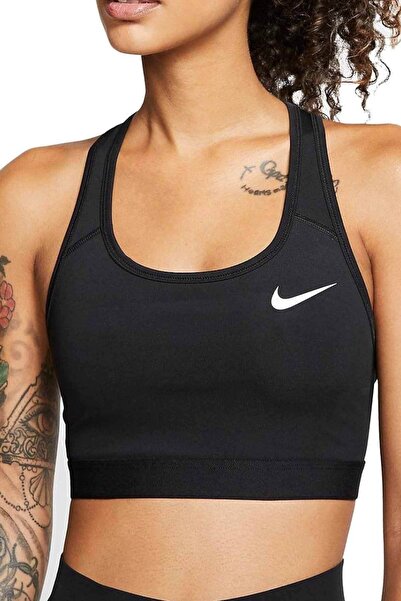 Nike W Df Swsh Band Nonpded Bra Kadın Bra Sporcu Sütyeni BV3900-010-Siyah