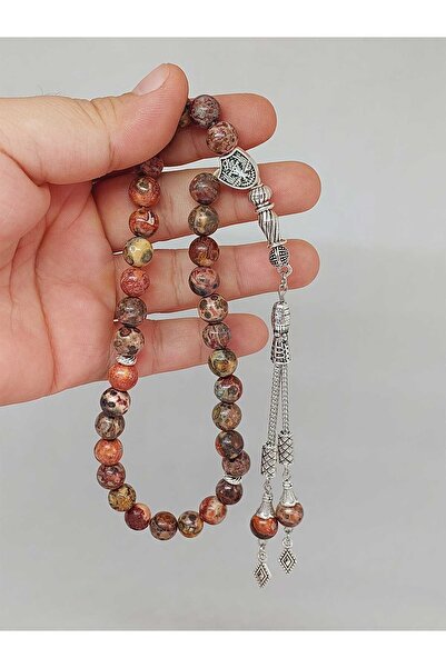 Yasamtohumu Mărgele de rugăciune din piatră de jasp 33 bucăți 8 mm (53086)