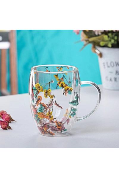 evimdeyokyok Dried Flower Mug