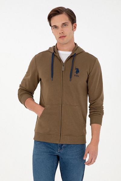 U.S. Polo Assn. Ανδρική Ζακέτα Πλεκτή Χακί 50289028 -vr027