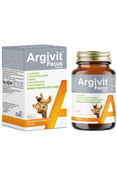 Argivit Focus 30 Adet Tablet - (Fosfatidilserin-Larjinin-Multivitamin Ve Multimineral)