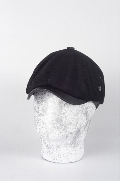Armalı Şapka Winter 8 Piece Genuine Lambskin Peaky Blinders Model Men's Cap Hat