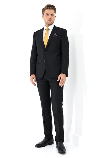 Presto بدلة رجالية 6 Drop Slimfit - أسود 2125-001