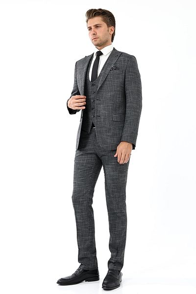 Presto بدلة سترة Slimfit باللون الأسود - 6 Drop 788-001