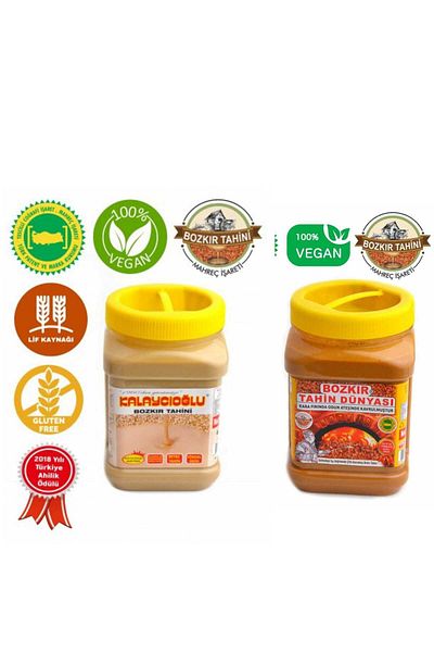 Kalaycıoğlu Bozkır White Tahini - 935 Gr & Roasted Tahini - 935 Gr Center
