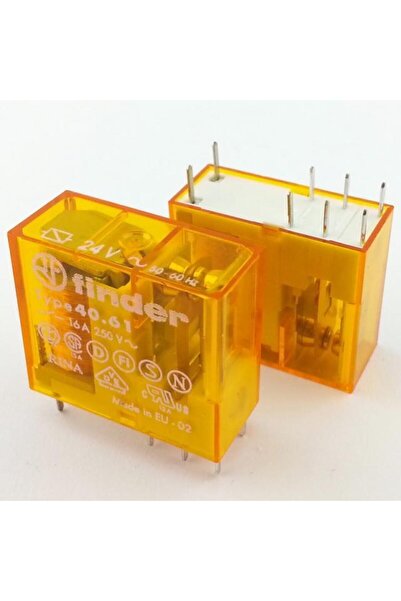finder 40.61.8.024.0000 24v 16a Ac Tek Kontak Minyatür Pcb Röle 5 mm